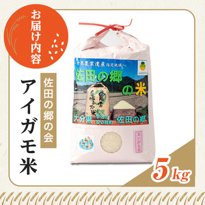 ＜令和7年産＞佐田の郷の米 アイガモ米(5kg)お米 白米 ごはん ヒノヒカリ ひのひかり ブランド米 常温 常温保存【111700503】【雅設置プロジェクト　佐田の郷の会】