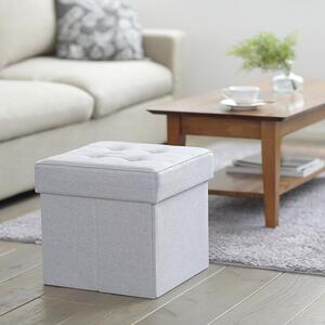 椅子　折りたたみ収納スツール　レギュラー SSTR-38 ライトグレー