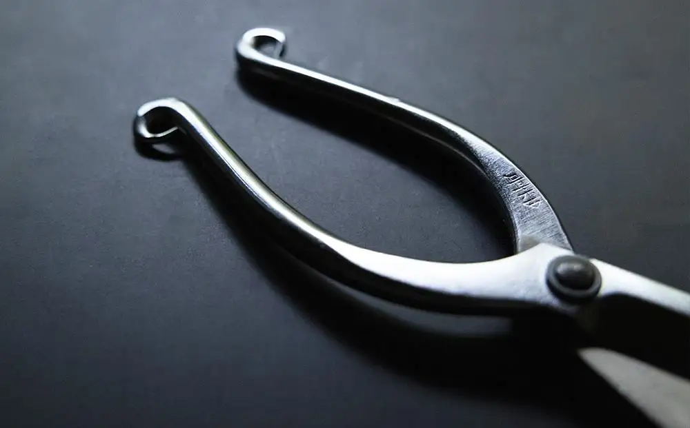 【金高刃物老舗】花鋏 白打ち（五寸五分）