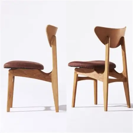 Karl Dining Chair オイルレザー ダークブラウン MBRフレーム【SWOF】_雑貨・日用品 椅子・チェア・ソファ 家具・インテリア _【1487607】
