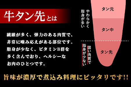 牛タン タン先 コロコロカット 合計2kg  067-0670