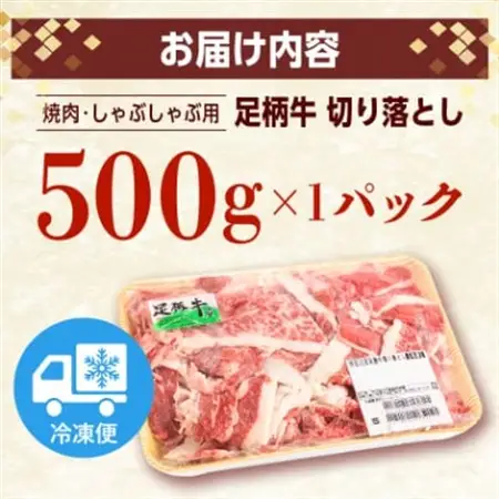 足柄牛【焼肉・しゃぶしゃぶ用】切り落とし500g_足柄牛 焼肉 しゃぶしゃぶ 切り落とし_【配送不可地域：離島】【1507076】