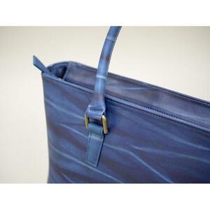 本革 藍染め 絞りトートバック