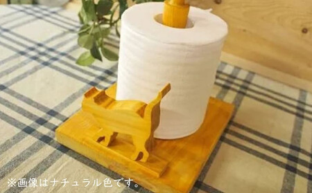 猫型 ロール ペーパーホルダー 座った姿 手作り ハンドメイド ひのき wood 木製 阿波市