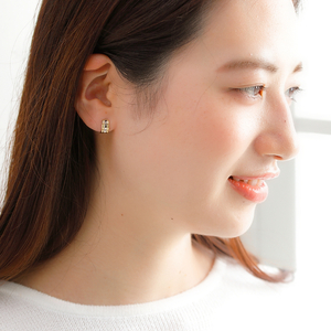 K18・PT grand/グランド ピアス 010047