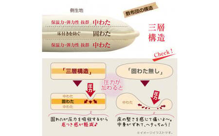 敷布団 セミダブルサイズ 日本製 （ほこりの出にくい敷布団） 布団 ふとん 寝具 睡眠 セミダブル 敷き布団 静岡 静岡県 菊川市