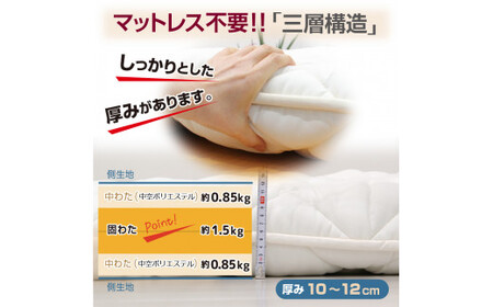 極厚 敷布団 ジュニアサイズ 日本製 抗菌防臭 布団 ふとん 寝具 睡眠 ジュニア 子供 子ども 敷き布団 ふかふか 抗菌 防臭 静岡 静岡県 菊川市
