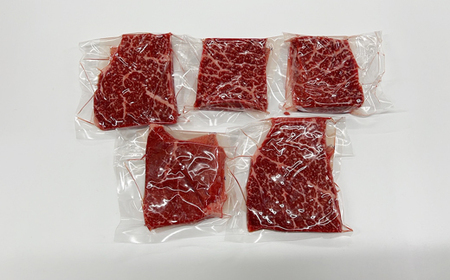 【A4～A5】博多和牛モモステーキ　約500ｇ（100ｇ×5ｐ）[H0131]