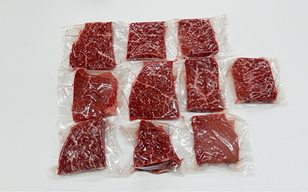 【A4～A5】博多和牛モモステーキ　約1kg（100g×10p）[H0132]