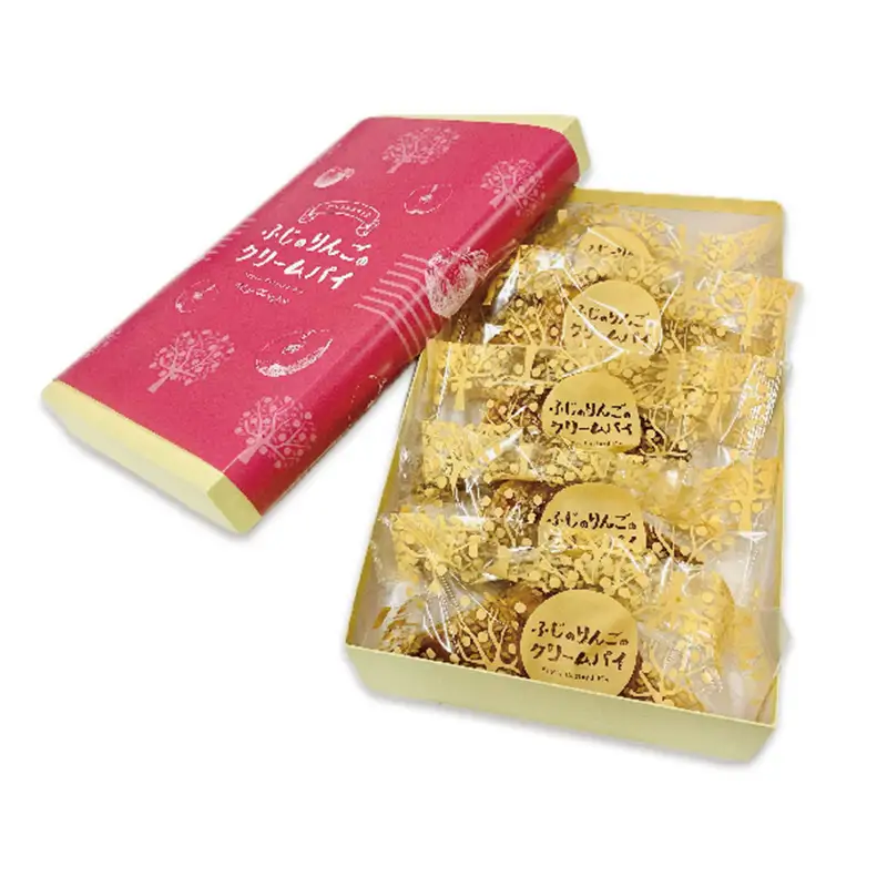 ふじのりんごのクリームパイ 5個入り 【アントルメ佐藤菓子店】 F41-0007