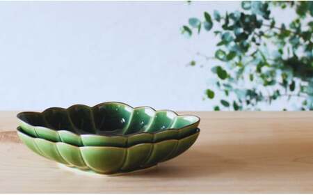 有田焼 織部釉縁錆菱型皿 2個セット【ARITAYAKI-STORE】食器 デザートうつわ 皿 ハンドメイド おもてなし 高級食器 和食器 A24-99
