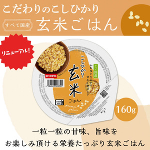 【国産100%】パックご飯 玄米 雑穀 3種食べ比べ 160g×48個 パックごはん 幸南食糧