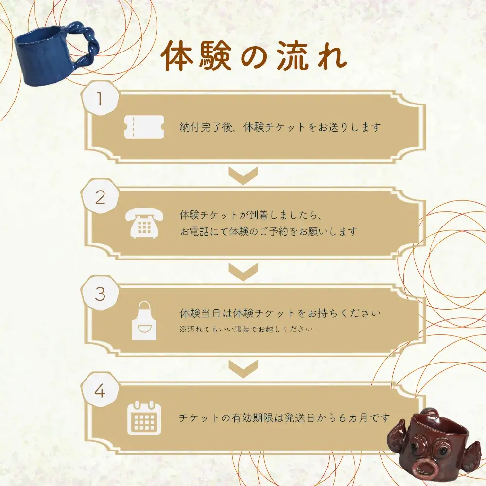手回しろくろ体験　2作品制作 70P8401