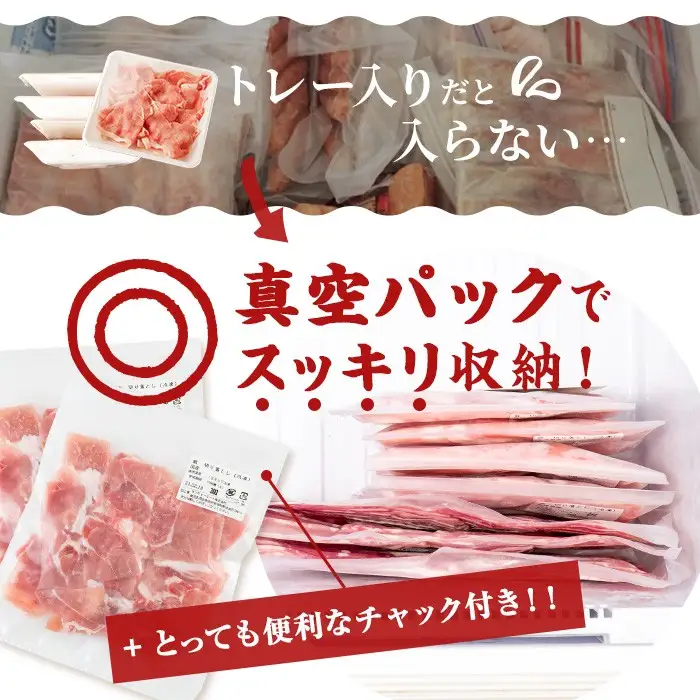 【訳あり・生産者応援企画】九州産 豚切り落とし肉＜計4.8kg(300g×16P)＞ 豚肉 ぶた肉 肉 国産 九州産 切り落とし 切落し 小分け 真空パック チャック付き 野菜炒め 豚丼 カレー b3-023