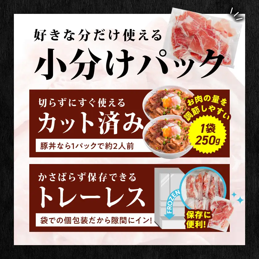 国産豚肉切り落とし5Kg(うま味加工)_MJ-3647_(都城市) 250g×20袋 昆布