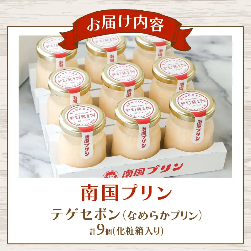 南国プリン「テゲセボン(計9個)」 スイーツ 洋菓子 国産_T038-0055