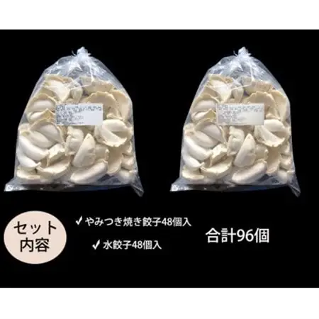【96個入】やみつき焼き餃子と水餃子セット 日々のおかず、餃子パーティーギフトにおすすめ【配送不可地域：離島】【1334755】