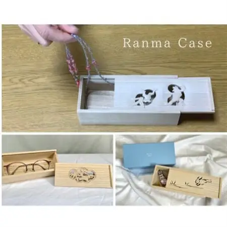 伝統的工芸品 大阪欄間彫刻 Ranma Case 兎 桐箱【1373458】