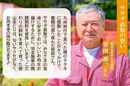 【熟成】銀山赤どり精肉定期便（１羽分×５回お届け）【鶏肉 モモ肉 ムネ肉 1羽分 まるごと 1kg～1.2kg 5回 合計5羽分 定期便 定期 鶏 地鶏 赤鶏 赤どり 熟成 真空パック 真空 国産 島根県 大田市】