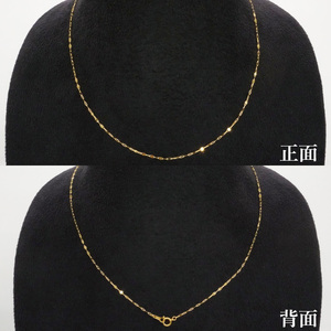 ペタルネックレス K18【ネックレス アクセサリー 金 ゴールド おしゃれ 記念日 プレゼント 贈り物 母の日 バレンタイン クリスマス ホワイトデー 国産】（36-08-1）