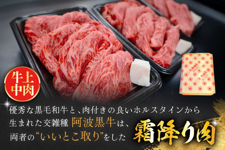 牛肉 訳あり 阿波黒牛 切り落とし 350g 4p 計1.4kg [北島藤原精肉店 徳島県 北島町 29al0025]