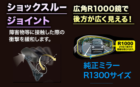 タナックス バイクミラー NC-002 カウリングミラー１２左右セット | バイク