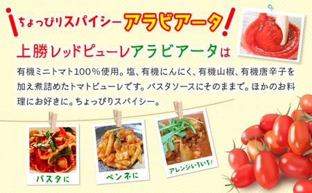 上勝レッド ピューレ アラビアータ 1瓶 200ml NARUMIFARM 《30日以内に出荷予定(土日祝除く)》ピューレ トマトピューレ とまと トマト 野菜 やさい オーガニック お肉 お魚 パスタ パスタソース ペンネ ピザ 徳島県 上勝町 送料無料