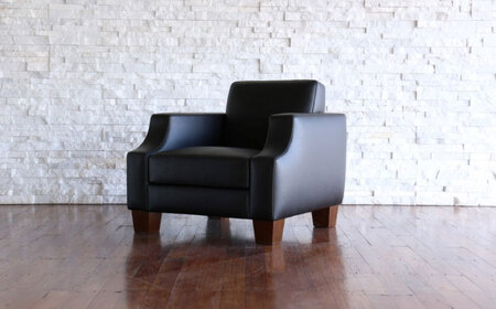 ソファ（ベージュ）ASTORIA パーソナルソファ ナチュラルレザー製 [BABV030]