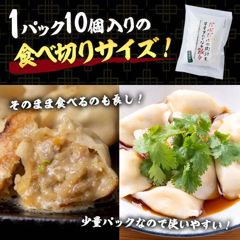 だぶだぶの肉汁をすすりたくなる餃子 40個（10個入×4パック） BE014