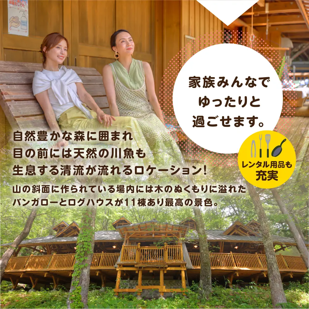 【のほほんパークひだおさか】宿泊・体験補助券（12,000円分）【a030-4】