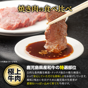 鹿児島県産黒毛和牛 焼肉セット 食べ比べ 3種 (計600g・各200g) モモ 肩ロース ウデ【ナンチク】nanchiku-7258