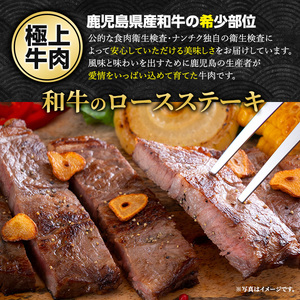 鹿児島県産 黒毛和牛 ロースステーキ と モモ スライス  (計700g・ロース ステーキ 200g×2P モモスライス 300g)【ナンチク】nanchiku-7257