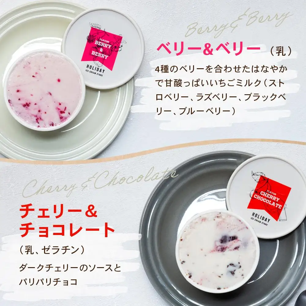 HOLIDAY ICE CREAM STORE CLASSICS　クラフトアイスクリーム 132ml×6個セット
