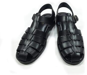 日本製 牛革グルカサンダル バックベルトタイプ 黒 メンズ用【サイズL】サンダル サンダル サンダル サンダル サンダル