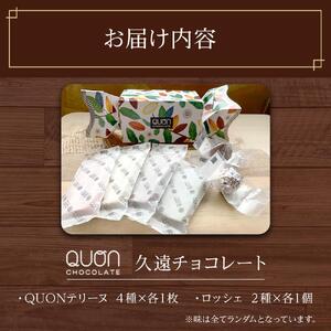 久遠チョコレート　栃木那須野店 テリーヌ４枚・ロッシェ２粒セット ｜ チョコレート 洋菓子 ショコラ 詰め合わせ セット 厳選 スイーツ QUON