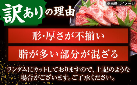 【全12回定期便】【訳あり】【A4~A5】長崎和牛焼肉切り落とし(肩ロース・バラ）　500g【株式会社 MEAT PLUS】[QBS041]