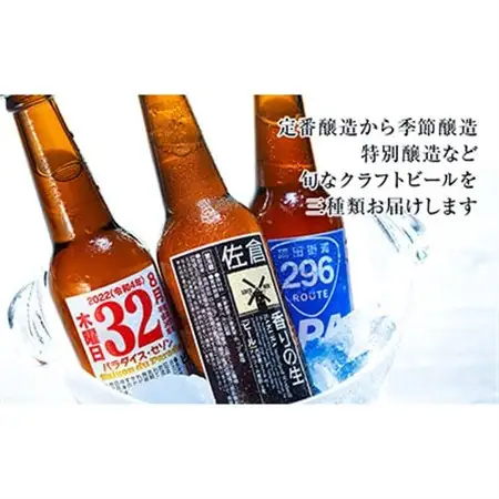 佐倉のクラフトビール「ロコビア」3種のみ比べセット_酒・アルコール ビール  _【配送不可地域：離島】【1292877】