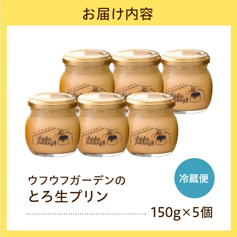 《1日10セット限定》 ウフウフガーデンのとろ生プリン（90g×6個）