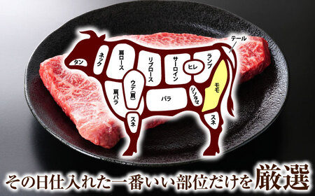 【全6回定期便】【A4~A5】長崎和牛モモステーキ　約1.5kg（100g×15p）【株式会社 MEAT PLUS】[QBS112]