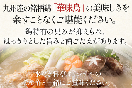 博多華味鳥 水たきミニ セット 2人前 博多 水炊き 水たき ミニ セット 2人前