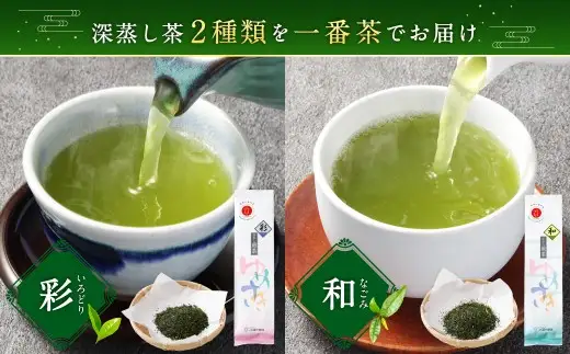 深蒸し茶 たっぷり 約1.2kg 詰め合わせ 2種類（1袋約200g×各3袋） お茶 緑茶 日本茶 茶葉 静岡茶