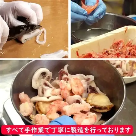 【毎月定期便】完全国産3種シーフードミックス　やわらか仕上げ　こだわりの上質素材使用全12回【配送不可地域：離島】【4053737】