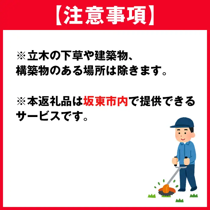 草刈り代行サービス（201～300平方メートル以内） No.758