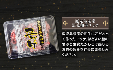 鹿児島県産黒毛和牛ユッケ 2Pお試しセット K002-037 肉 牛肉 冷凍