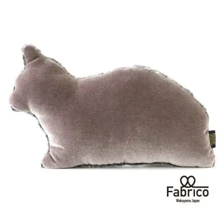 【Fabrico】グレー猫のクッション_雑貨・日用品 おもちゃ・ぬいぐるみ  _【1513789】