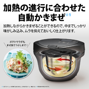 U117(ブラック) SHARP ヘルシオ ホットクック KN-HW24H-B（プレミアム