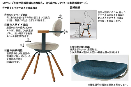 オフィスチェア イトーキ バーテブラ03 【プラムパープル×ブラックT】 【EI123W】 オフィス チェア 日本製