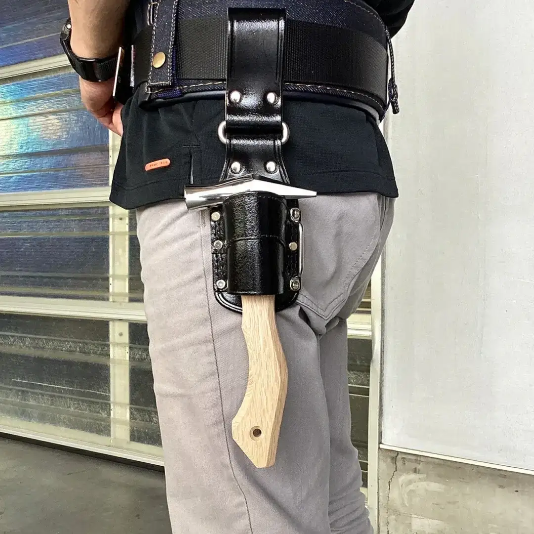 先切玄能 ミラー 24 角蛇曲ショート 250mm ハンマー シルバー 金槌 とんかち 工具 握りやすい [マルキン印] 【029S022】