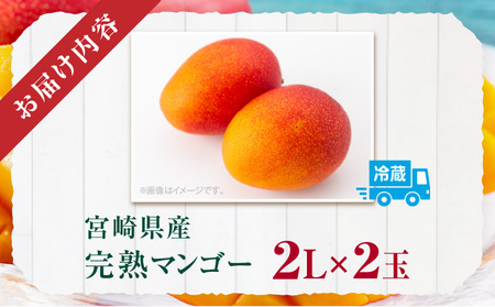 《2026年発送先行予約》【数量・期間限定】宮崎県産完熟マンゴー 2L×2玉 果物 完熟マンゴー フルーツ