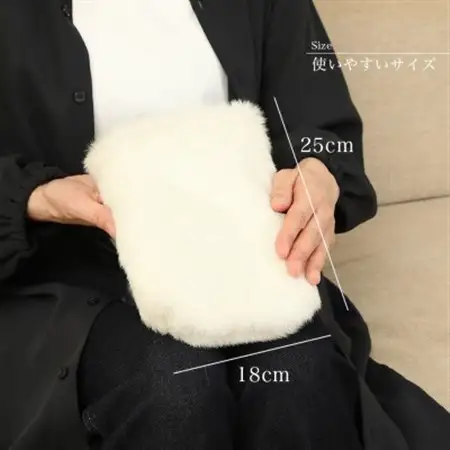 ショルダーバッグ  フェイクファー レディース スマホポケット F-2925 白_装飾品・工芸品 トートバッグ・ショルダーバッグ 鞄・バッグ かばん カバン_【1519454】
